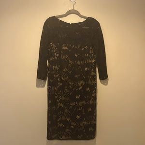 Black Lace Effect Cocktail Dress Size 18W